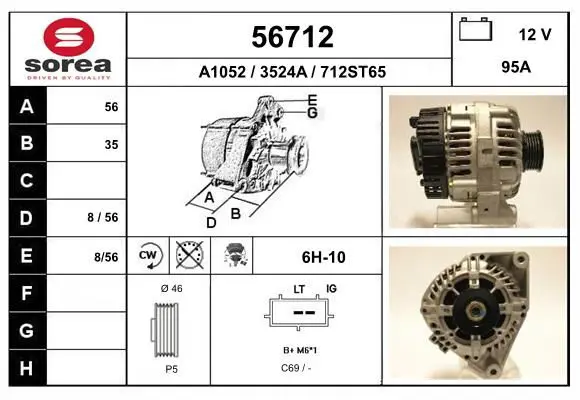 Handler.Part Alternator EAI 56712 1