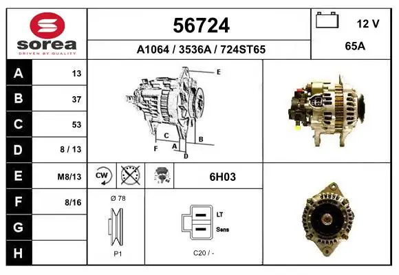 Handler.Part Alternator EAI 56724 1