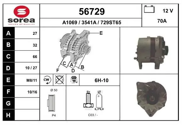 Handler.Part Alternator EAI 56729 1