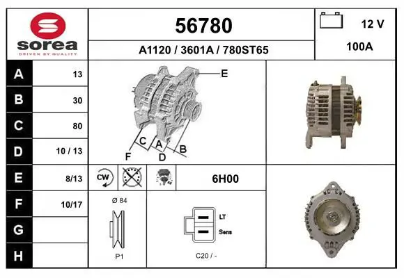 Handler.Part Alternator EAI 56780 1