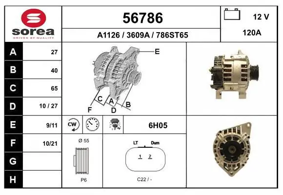 Handler.Part Alternator EAI 56786 1