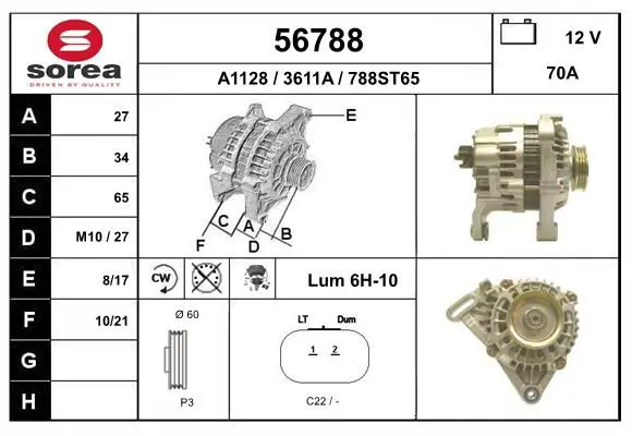 Handler.Part Alternator EAI 56788 1