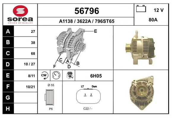 Handler.Part Alternator EAI 56796 1