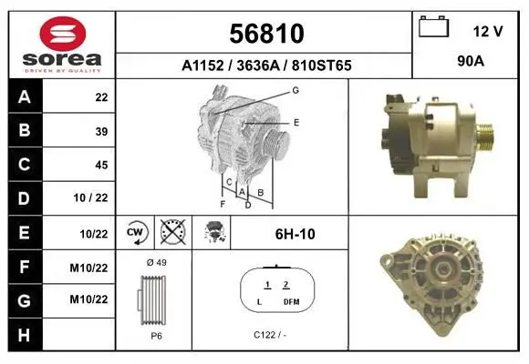 Handler.Part Alternator EAI 56810 1