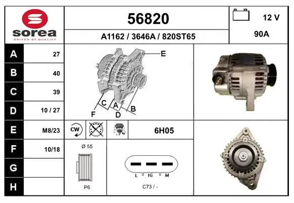 Handler.Part Alternator EAI 56820 1