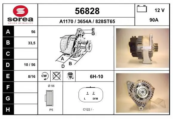 Handler.Part Alternator EAI 56828 1