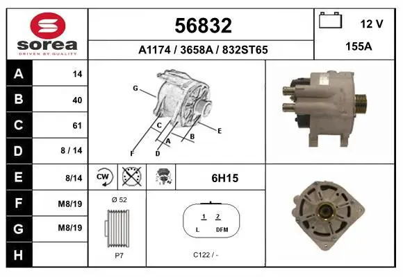 Handler.Part Alternator EAI 56832 1