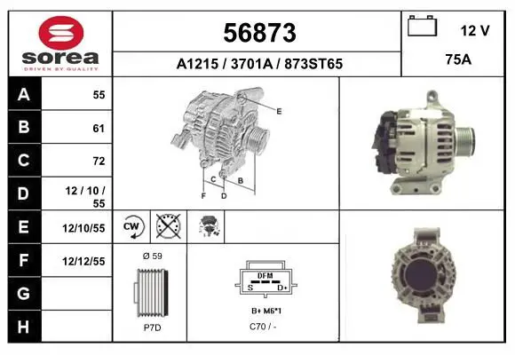 Handler.Part Alternator EAI 56873 1