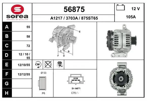 Handler.Part Alternator EAI 56875 1