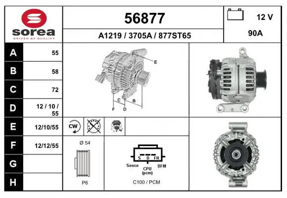 Handler.Part Alternator EAI 56877 1