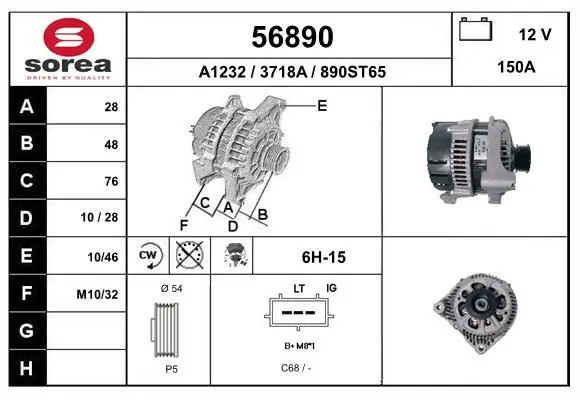 Handler.Part Alternator EAI 56890 1