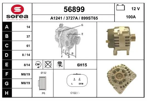 Handler.Part Alternator EAI 56899 1