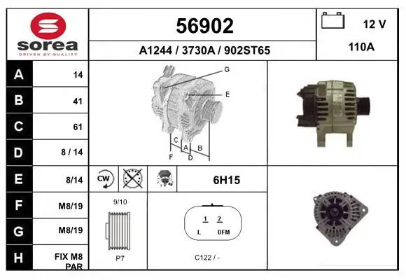 Handler.Part Alternator EAI 56902 1