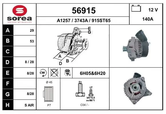 Handler.Part Alternator EAI 56915 1