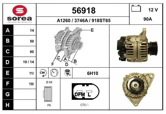 Handler.Part Alternator EAI 56918 1