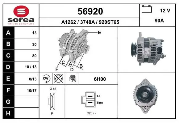 Handler.Part Alternator EAI 56920 1