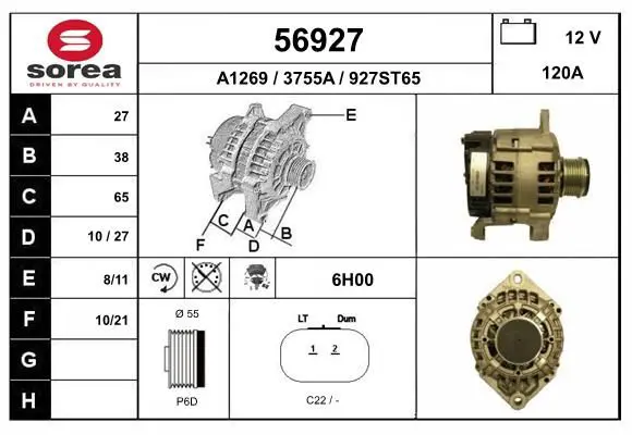 Handler.Part Alternator EAI 56927 1