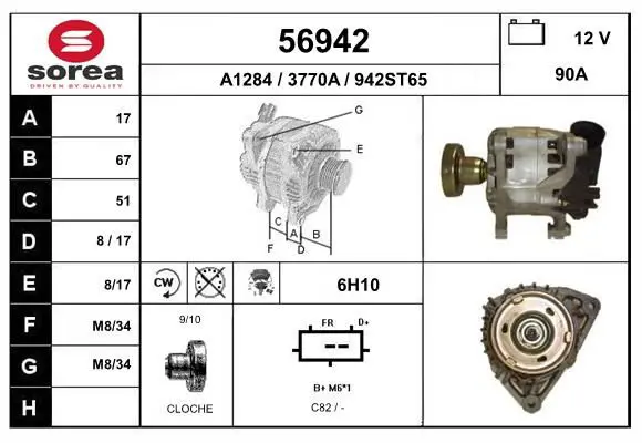 Handler.Part Alternator EAI 56942 1