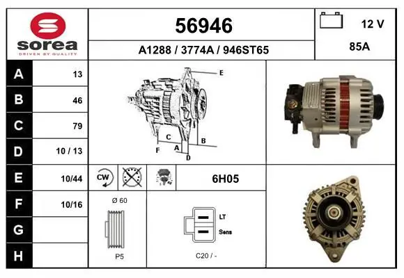 Handler.Part Alternator EAI 56946 1