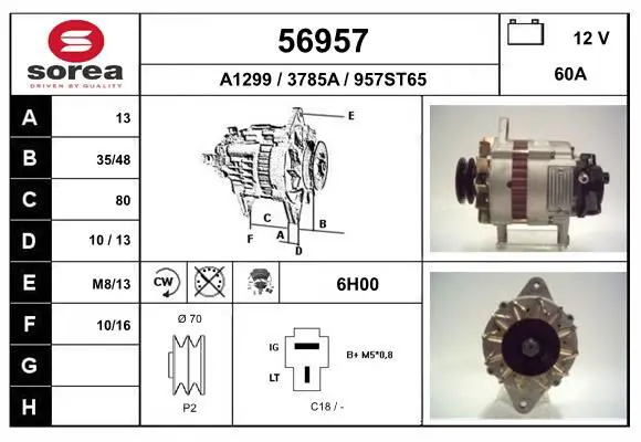 Handler.Part Alternator EAI 56957 1