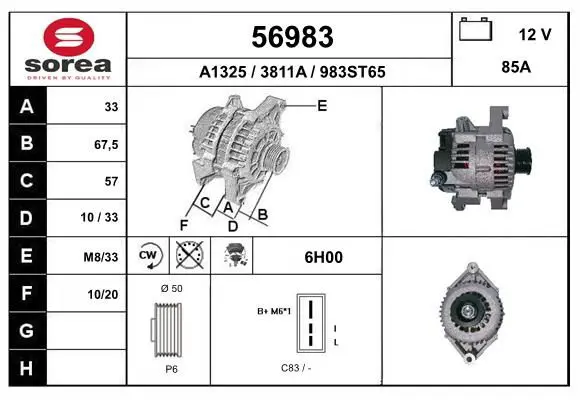 Handler.Part Alternator EAI 56983 1