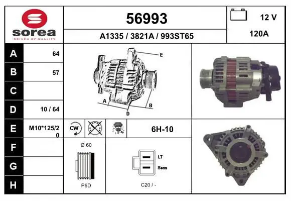 Handler.Part Alternator EAI 56993 1