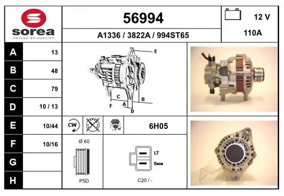 Handler.Part Alternator EAI 56994 1