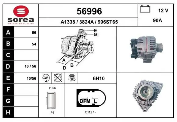 Handler.Part Alternator EAI 56996 1