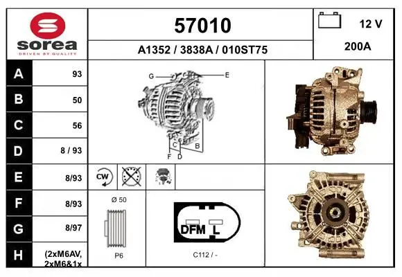 Handler.Part Alternator EAI 57010 1