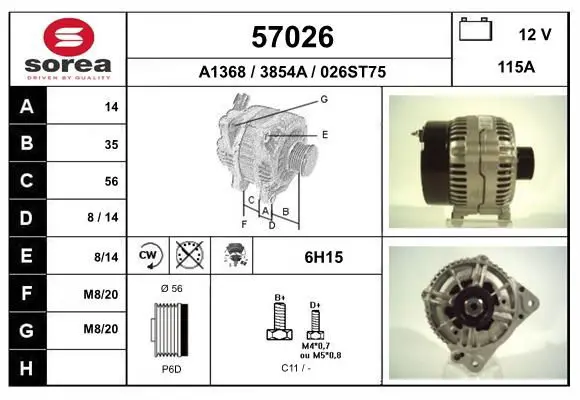 Handler.Part Alternator EAI 57026 1