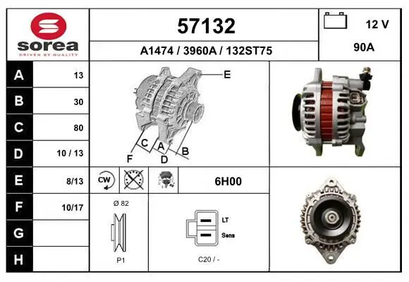 Handler.Part Alternator EAI 57132 1