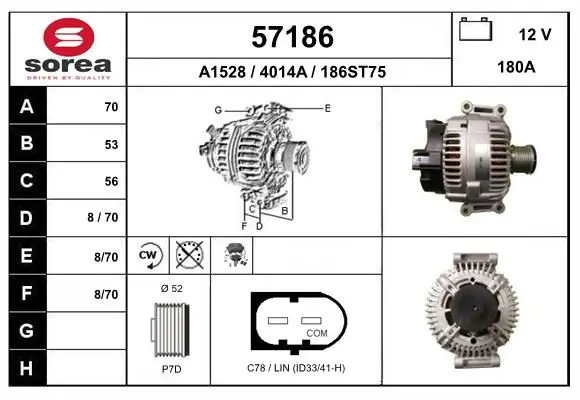 Handler.Part Alternator EAI 57186 1