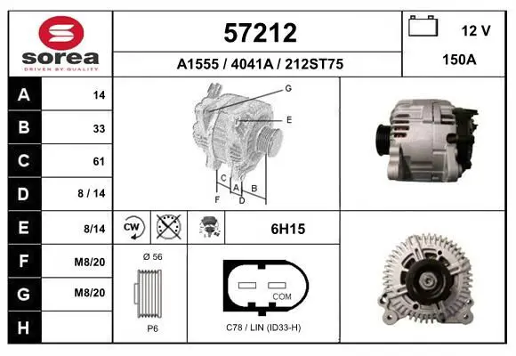 Handler.Part Alternator EAI 57212 1