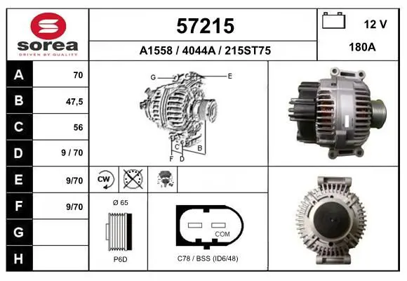 Handler.Part Alternator EAI 57215 1