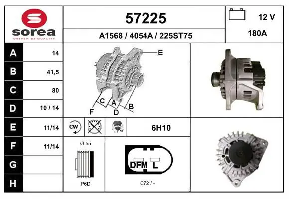 Handler.Part Alternator EAI 57225 1