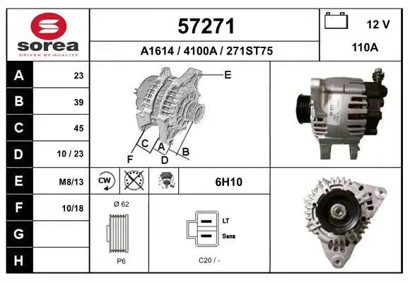 Handler.Part Alternator EAI 57271 1