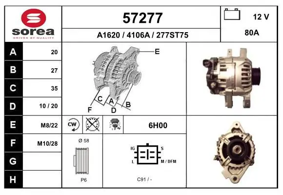 Handler.Part Alternator EAI 57277 1