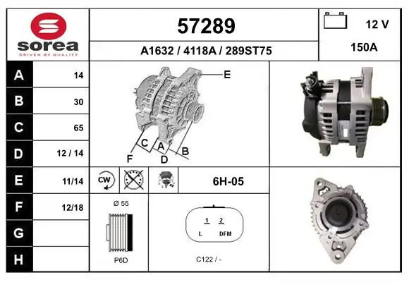 Handler.Part Alternator EAI 57289 1