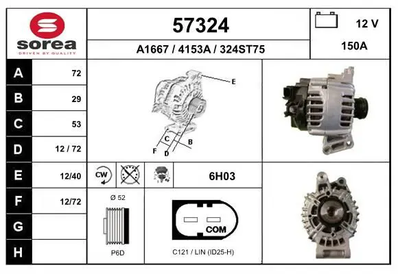 Handler.Part Alternator EAI 57324 1