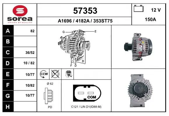 Handler.Part Alternator EAI 57353 1