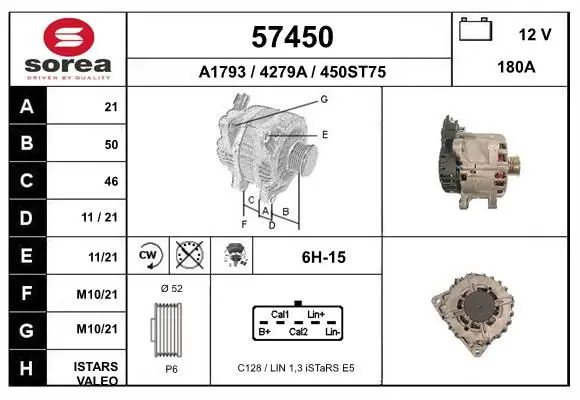 Handler.Part Alternator EAI 57450 1