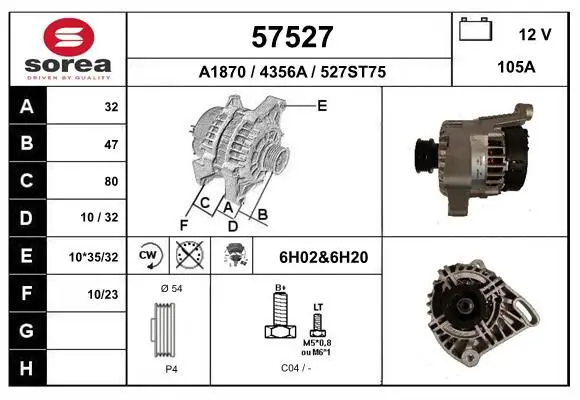 Handler.Part Alternator EAI 57527 1