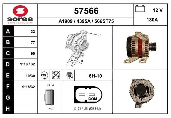 Handler.Part Alternator EAI 57566 1