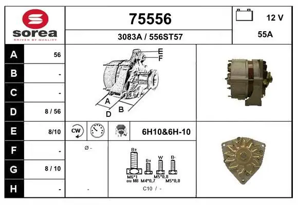 Handler.Part Alternator EAI 75556 1