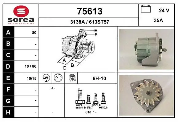 Handler.Part Alternator EAI 75613 1