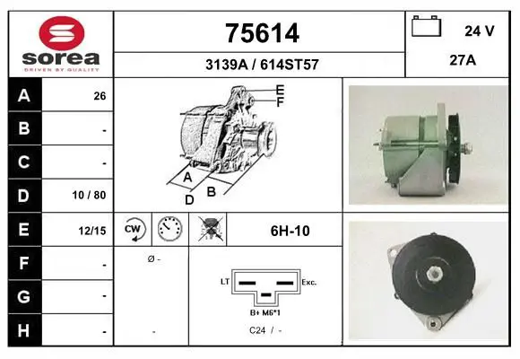 Handler.Part Alternator EAI 75614 1