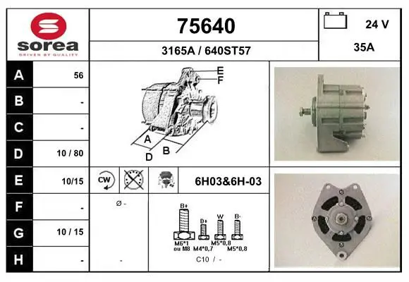 Handler.Part Alternator EAI 75640 1