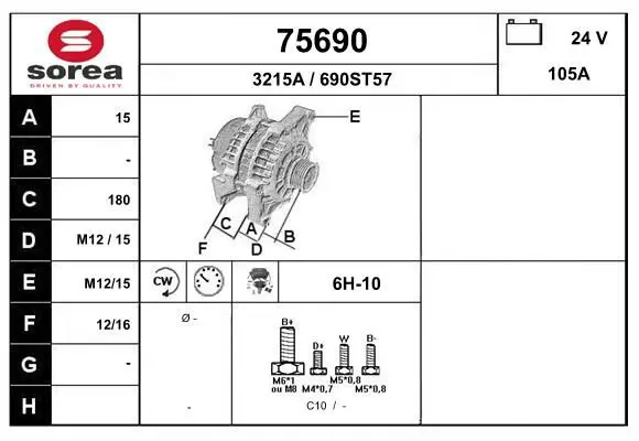 Handler.Part Alternator EAI 75690 1