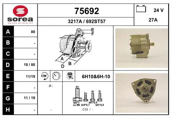 Handler.Part Alternator EAI 75692 1