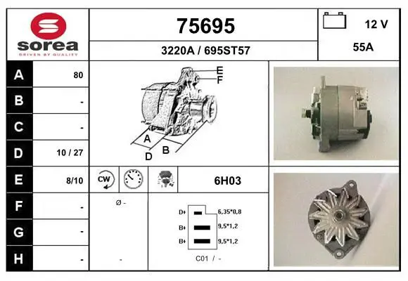 Handler.Part Alternator EAI 75695 1